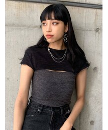 EMODA | クロップカバートップ(Tシャツ/カットソー)