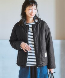 nissen（ニッセン）の「moz（モズ）中綿キルティングリバーシブル