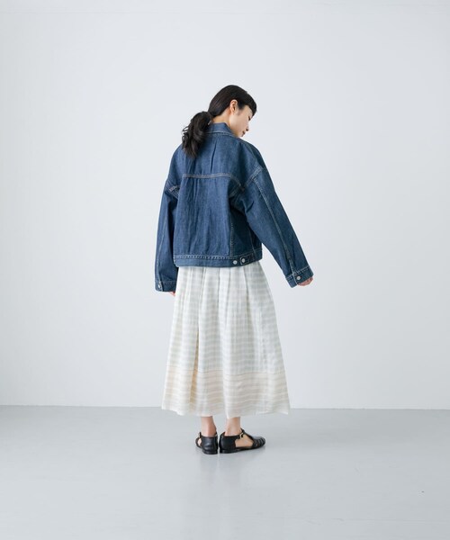 かぐれ（カグレ）の「HARi　WIDE SLEEVE DENIM JACKET（デニムジャケット・レディース・USED・2）」の10枚目の写真