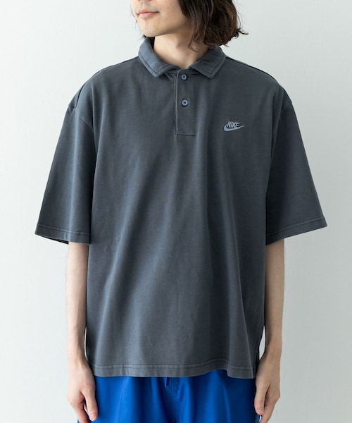 URBAN RESEARCH Sonny Label（アーバンリサーチサニーレーベル）の「NIKE　NK CLUB JERSEY POLO WASHE（ポロシャツ・メンズ・OBSIDIAN/MALACHITE/LT MAGENTA・M/L）」の6枚目の写真