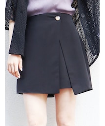 MURUA | ドビークロスラップキュロット【セットアップ着用可能】(スラックス)