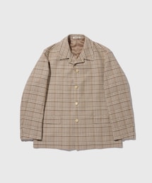 ADAM ET ROPE' | 【AURALEE/オーラリー】SILK LINEN NEP CHECK JACKET(その他アウター)
