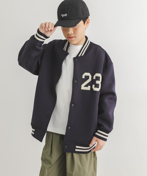 URBAN RESEARCH DOORS（アーバンリサーチドアーズ）の「『150サイズ』ダンボールニットスタジャン(KIDS)（ダウンジャケット/コート・キッズ・GRAY/NAVY・150(145-155)）」の11枚目の写真
