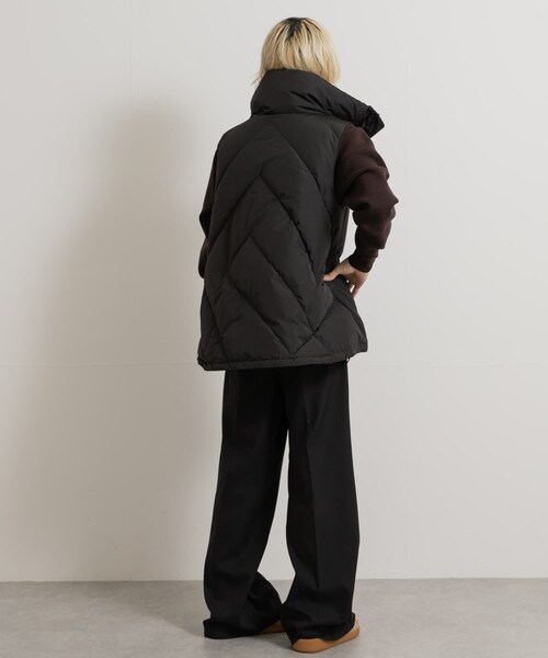 THE GOODLAND MARKET（ザグッドランドマーケット）の「KWD　STAND COLLAR DOWN VEST（その他アウター・レディース・Ivory/Black・one）」の17枚目の写真