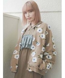merry jenny | fluffy pattern jacket(その他アウター)