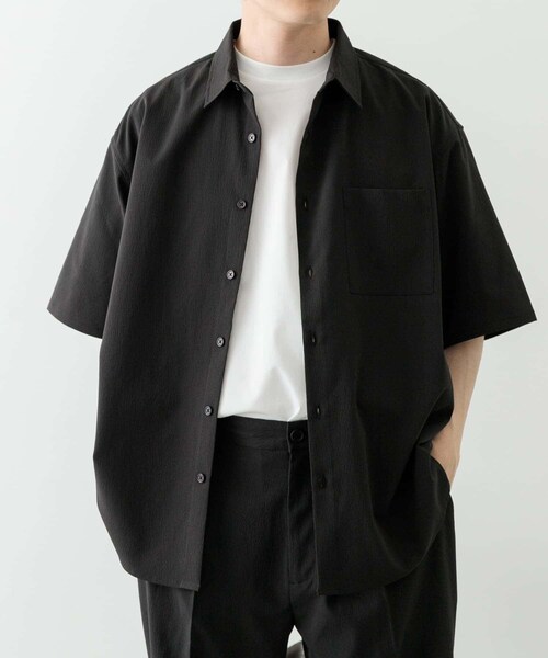 ITEMS URBANRESEARCH(アイテムズ アーバンリサーチ)の「ヨウリュウレギュラーカラー半袖シャツ(シャツ/ブラウス・メンズ・NVY/BRN/BLK・M/L)」の10枚目の写真