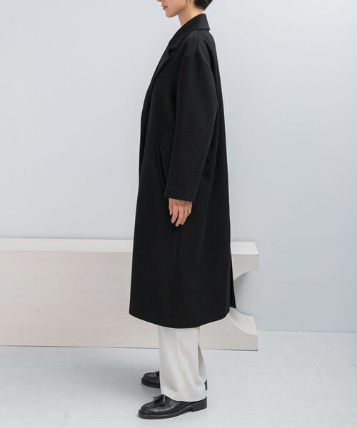 URBAN RESEARCH ROSSO（アーバンリサーチロッソ）の「カシミヤビーバーチェスターコート（チェスターコート・レディース・BLACK・36/38）」の12枚目の写真