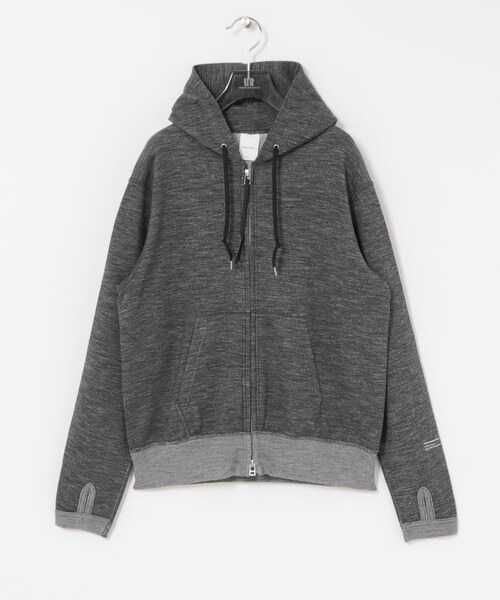 URBAN RESEARCH（アーバンリサーチ）の「Product Twelve　MELINO WOOL ZIP UP PARKA（パーカー・レディース・CHARCOAL・1）」の3枚目の写真