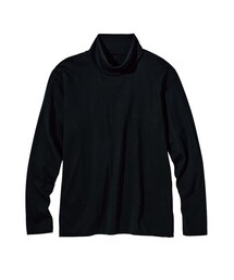 nissen | 綿１００％タートルネックTシャツ【３L以上お腹ゆったり】(Tシャツ/カットソー)