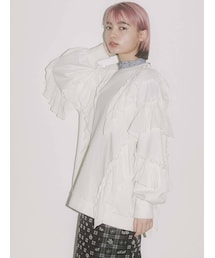 merry jenny | フリルフリルチュニックスウェット(スウェット)