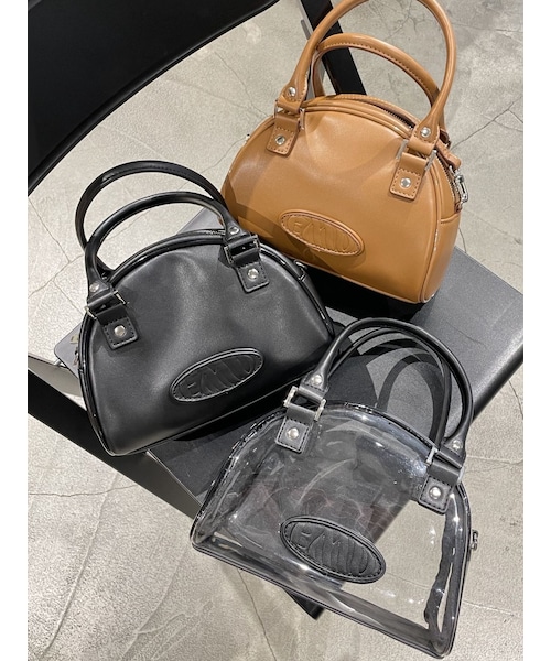 EMODA（エモダ）の「エンボスロゴボストンバッグ（ボストンバッグ・レディース・ブラック/ブラウン/ライトミックス/クリア・F）」の10枚目の写真