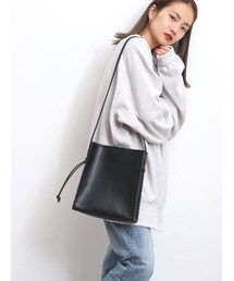 Ungrid | フェイクレザースクエアショルダーバッグ(ハンドバッグ)