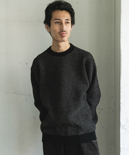 URBAN RESEARCH DOORS(アーバンリサーチドアーズ)の「ジャガードモールニットプルオーバー(ニット/セーター・メンズ・GREIGE/BLUE/OLIVEBROWN/BLACK・M/L)」の8枚目の写真