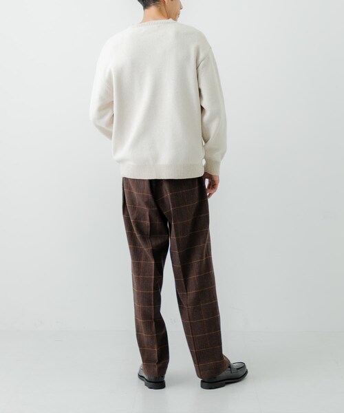 URBAN RESEARCH（アーバンリサーチ）の「ローゲージモールニット（ニット/セーター・メンズ・WHITE/GREEN/NAVY/BLACK・M/L）」の11枚目の写真