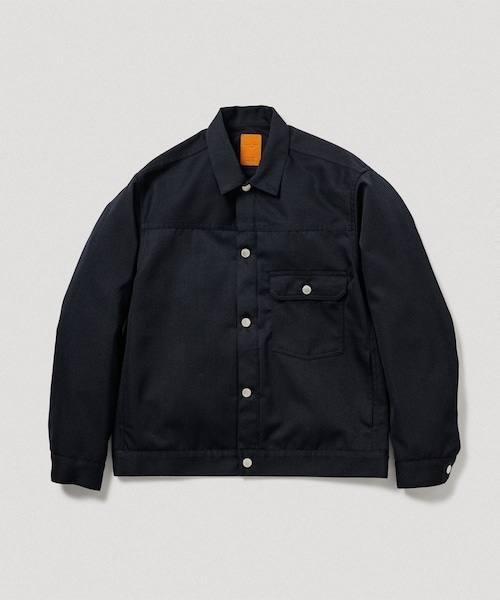 ADAM ET ROPE'(アダムエロペ)の「【NIKKE】デニム トラッカー ジャケット / ADAM ET ROPE' JEANS -PERS-(デニムジャケット・メンズ・ブラック/ブラック系/ネイビー・L/M/S)」の13枚目の写真