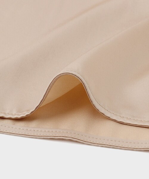 ROPE'（ロペ）の「GWIL SILK SATIN PANTS｜シルクサテンストレッチワンピース（シャツワンピース・レディース・ホワイト/ベージュ・F）」の13枚目の写真