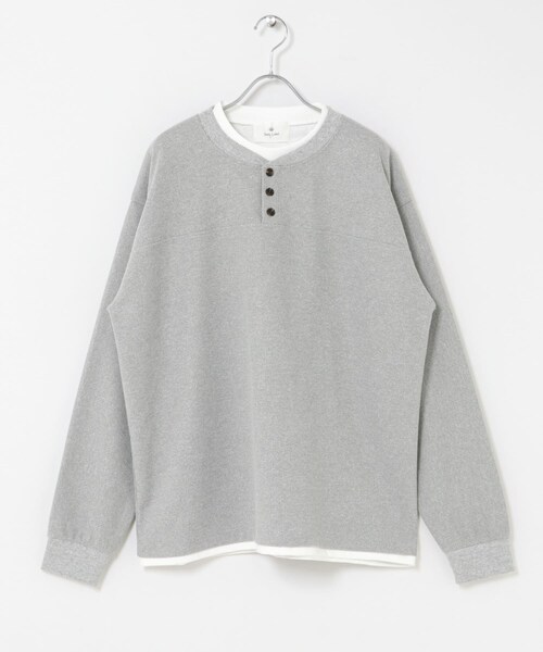 URBAN RESEARCH Sonny Label（アーバンリサーチサニーレーベル）の「ワッフルレイヤードロングスリーブTEE（Tシャツ/カットソー・メンズ・ブラック/グレー/ブルーグレー・M/L）」の10枚目の写真