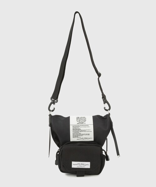 ADAM ET ROPE'（アダムエロペ）の「【elephant TRIBAL fabrics/エレファントトライバルファブリクス】Back in the Pouch（ショルダーバッグ・メンズ・ブラック/カーキ・F）」の4枚目の写真