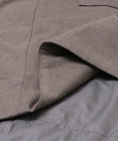 URBAN RESEARCH DOORS（アーバンリサーチドアーズ）の「DANTON　HOODED COAT（テーラードジャケット・レディース・GREIGE/BLACK・34）」の10枚目の写真