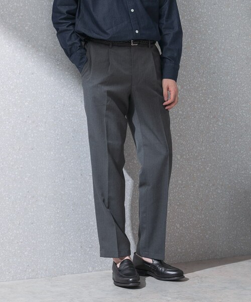 URBAN RESEARCH DOORS(アーバンリサーチドアーズ)の「『洗濯可/防シワ』LIFE STYLE TAILOR クリアツイルウォッシャブルパンツ(スラックス・メンズ・GRAY・44/46/48/50)」の4枚目の写真