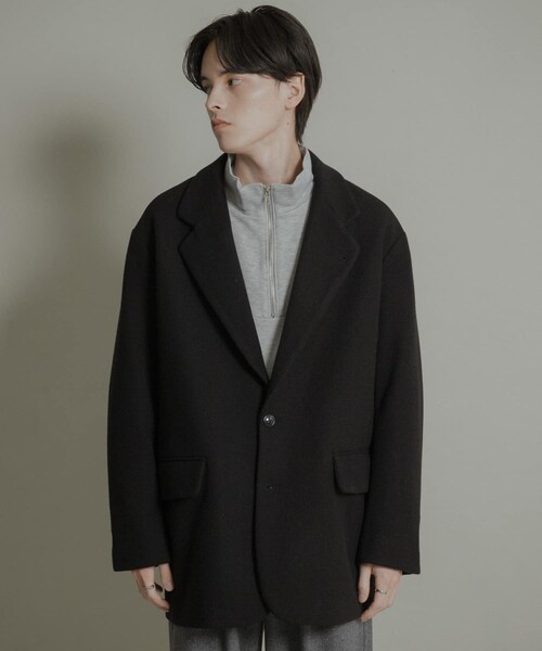 SENSE OF PLACE by URBAN RESEARCH（センスオブプレイスバイアーバンリサーチ）の「ルーズミドルジャケット（テーラードジャケット・メンズ・BLACK/CHARCOAL/GREIGE・M/L）」の13枚目の写真