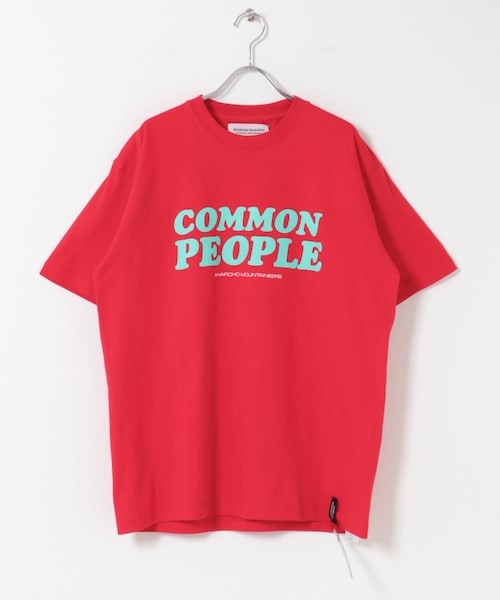 EKAL(エカル)の「mountain research Common People(Tシャツ/カットソー・メンズ・White/Red/Charcoal・M/L/XL)」の3枚目の写真