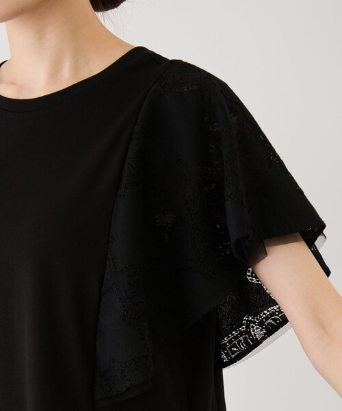 Jayro（ジャイロ）の「レースガーランドプルオーバー（Tシャツ/カットソー・レディース・ブラック/ホワイト系・M）」の22枚目の写真