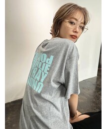 EMODA | バックプリントオーバーTシャツ(Tシャツ/カットソー)