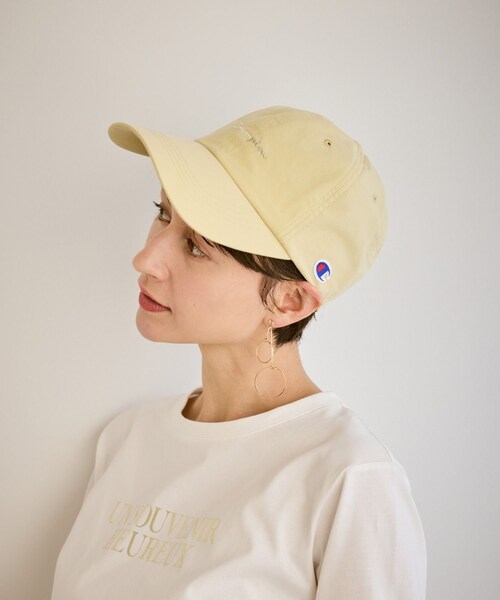 ROPE' PICNIC（ロペピクニック）の「【Champion/チャンピオン別注】Long visor cap/遮熱（キャップ・レディース・チャコール/キナリ/ブラウン/イエロー系・F）」の4枚目の写真