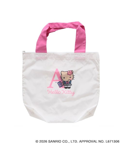 ROPE' PICNIC(ロペピクニック)の「【WEB限定カラー】【Hello Kitty/ハローキティ】エコバッグ(エコバッグ/サブバッグ・レディース・ブラック系/ベージュ/ブルー系/サックス/レッド系/ピンク・F)」の5枚目の写真