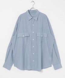 PORTER CLASSIC ROLL UP CHAMBRAY SHIRTS