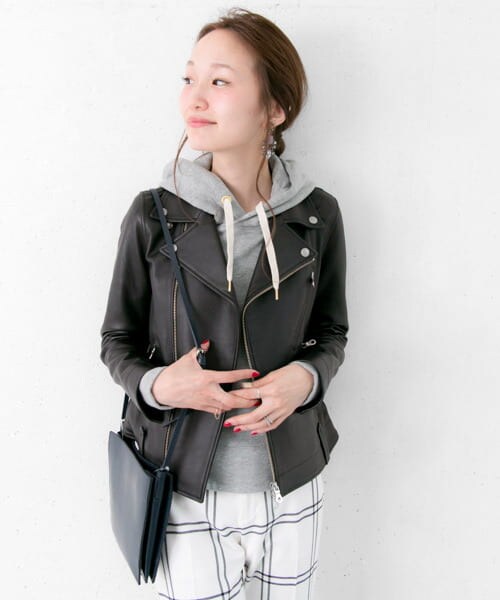 URBAN RESEARCH(アーバンリサーチ)の「SUPP. RIDERS JACKET(ライダースジャケット・レディース・black・S/M)」の7枚目の写真