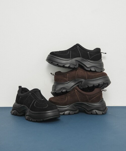 KBF（ケイビーエフ）の「ステッチデザインスリッポン（スニーカー・レディース・BROWN/BLACK・36/37/38）」の10枚目の写真