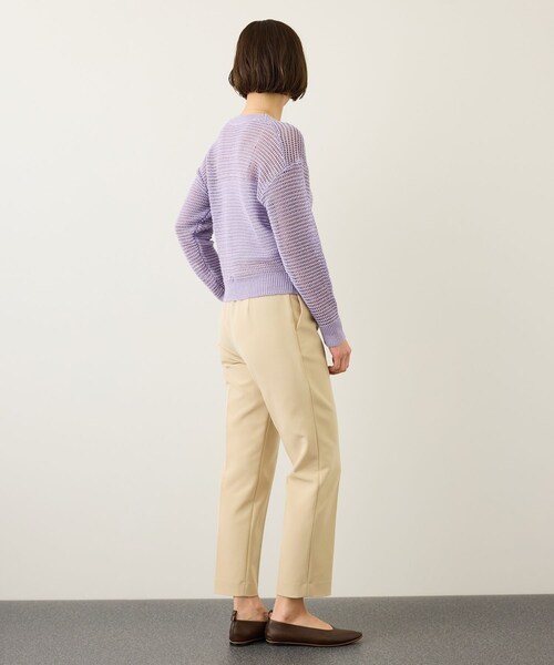 ROPE'（ロペ）の「ダブルクロスストレッチペンシルパンツ/接触冷感・イージーケア・セットアップ対応（その他パンツ・レディース・ブラック/ベージュ・36/38）」の15枚目の写真