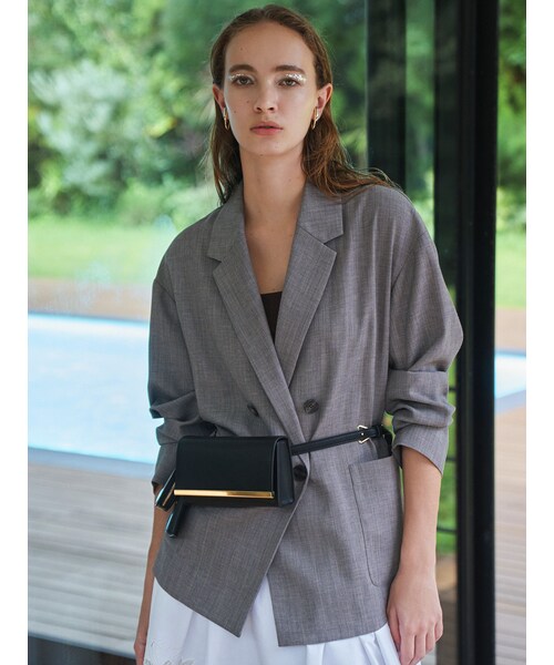 ELENDEEK（エレンディーク）の「3WAY BELT BAG（ショルダーバッグ・レディース・オフホワイト/ブラック/ブラウン・F）」の5枚目の写真