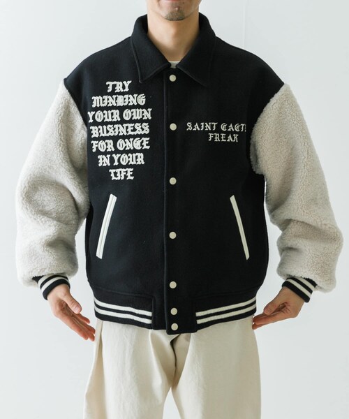 URBAN RESEARCH(アーバンリサーチ)の「SAINT M×××××× LMA(スタジャン・メンズ・BLACK・L/XL)」の4枚目の写真