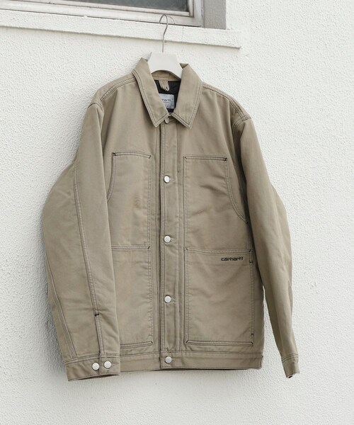 SENSE OF PLACE by URBAN RESEARCH（センスオブプレイスバイアーバンリサーチ）の「carhartt DOUBLE FRONT JACKET（カバーオール・メンズ・BEIGE/BLACK・M/L）」の3枚目の写真