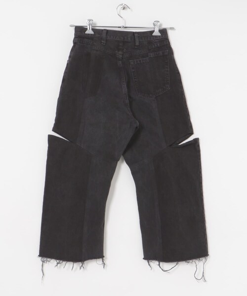THE GOODLAND MARKET（ザグッドランドマーケット）の「77circa　make four cutback bias slit denim pants（デニムパンツ・レディース・blue1/black1/black2/blue2・28）」の7枚目の写真