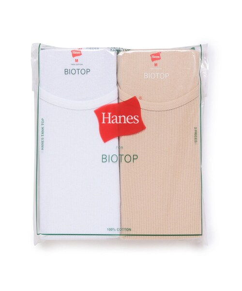 ADAM ET ROPE'（アダムエロペ）の「【Hanes for BIOTOP】2Pリブタンクトップ（タンクトップ・レディース・ベージュ・M）」の20枚目の写真