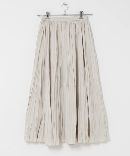 URBAN RESEARCH DOORS（アーバンリサーチドアーズ）の「タフタランダムプリーツスカート（スカート・レディース・ECRU/BLACK・Free）」の4枚目の写真