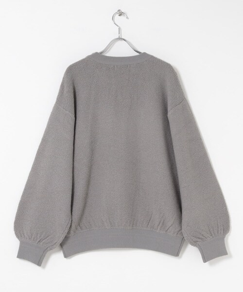 EKAL（エカル）の「パイル編みクルーニット（ニット/セーター・レディース・グレージュ/ネイビー・One）」の14枚目の写真