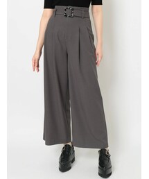 MURUA | ハイウエストタックワイドパンツ(スラックス)