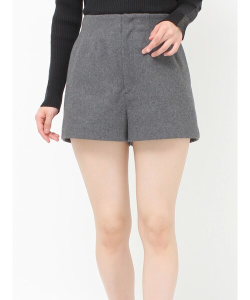 MURUA（ムルーア）の「ウールライクタックショートパンツ（その他パンツ・レディース・グレー/ブラック/ブラウン・1/2）」の11枚目の写真