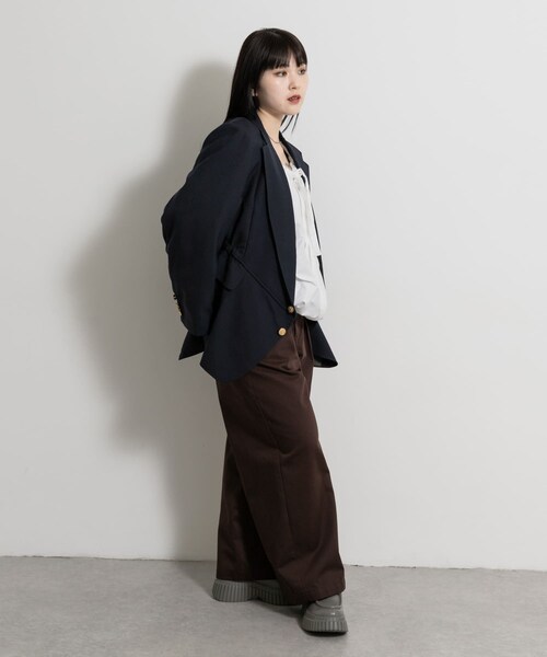 THE GOODLAND MARKET（ザグッドランドマーケット）の「77circa　make v shape navy blazer jacket（テーラードジャケット・レディース・navy1/navy2/navy3/navy4・one）」の11枚目の写真