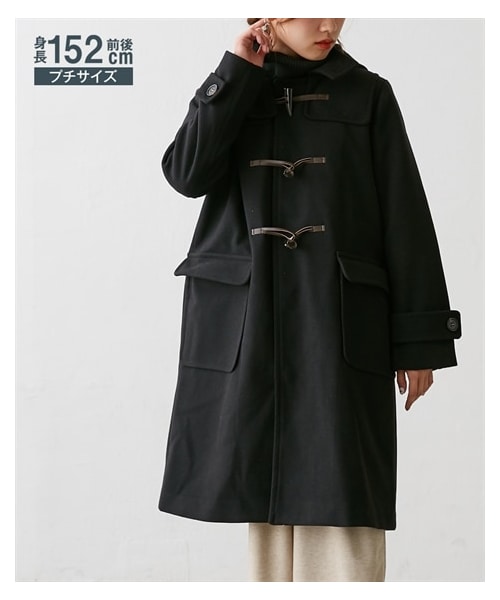 ピヌエ　ロングダッフルコート　チェック　Sサイズ 新品 pinue ピヌエ ロングダッフルコート CHECK Sサイズ PINUE