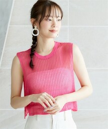 miclat | 大きいサイズ　ノースリーブニットプルオーバー　miclat(ニット/セーター)