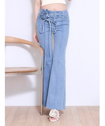 EATME | コサージュフレアデニムパンツ(デニムパンツ)