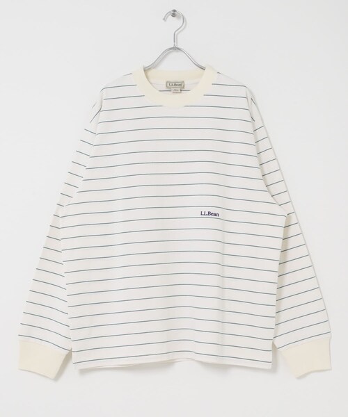 URBAN RESEARCH DOORS（アーバンリサーチドアーズ）の「L.L.Bean JAPAN EDITION　UNION LONG SLEEVE STRIPE T-SHIRTS（Tシャツ/カットソー・メンズ・OFF/GRN/BIRCH/YLW/T GREY/RED/NAVY/TEAL・M/L/XL）」の7枚目の写真