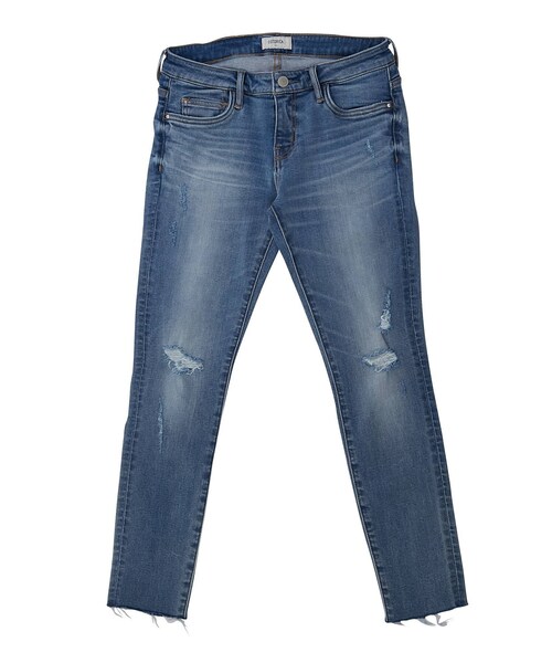COTORICA（コトリカ）の「SLIM TAPERED 71 G/BRN C/O cut（デニムパンツ・レディース・ブルー/アイスブルー/インディゴ/ネイビー・24/25/26/27/28）」の11枚目の写真