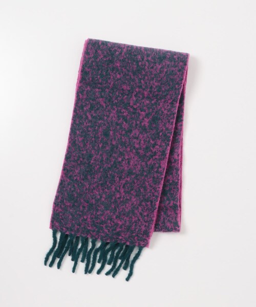 URBAN RESEARCH（アーバンリサーチ）の「THE INOUE BROTHERS　Two Colour Woolly Scarf（マフラー・メンズ・Blk/Wht/Brn/Orn/Blu/Violet/Teal/Pink/Green/Lime・One）」の5枚目の写真